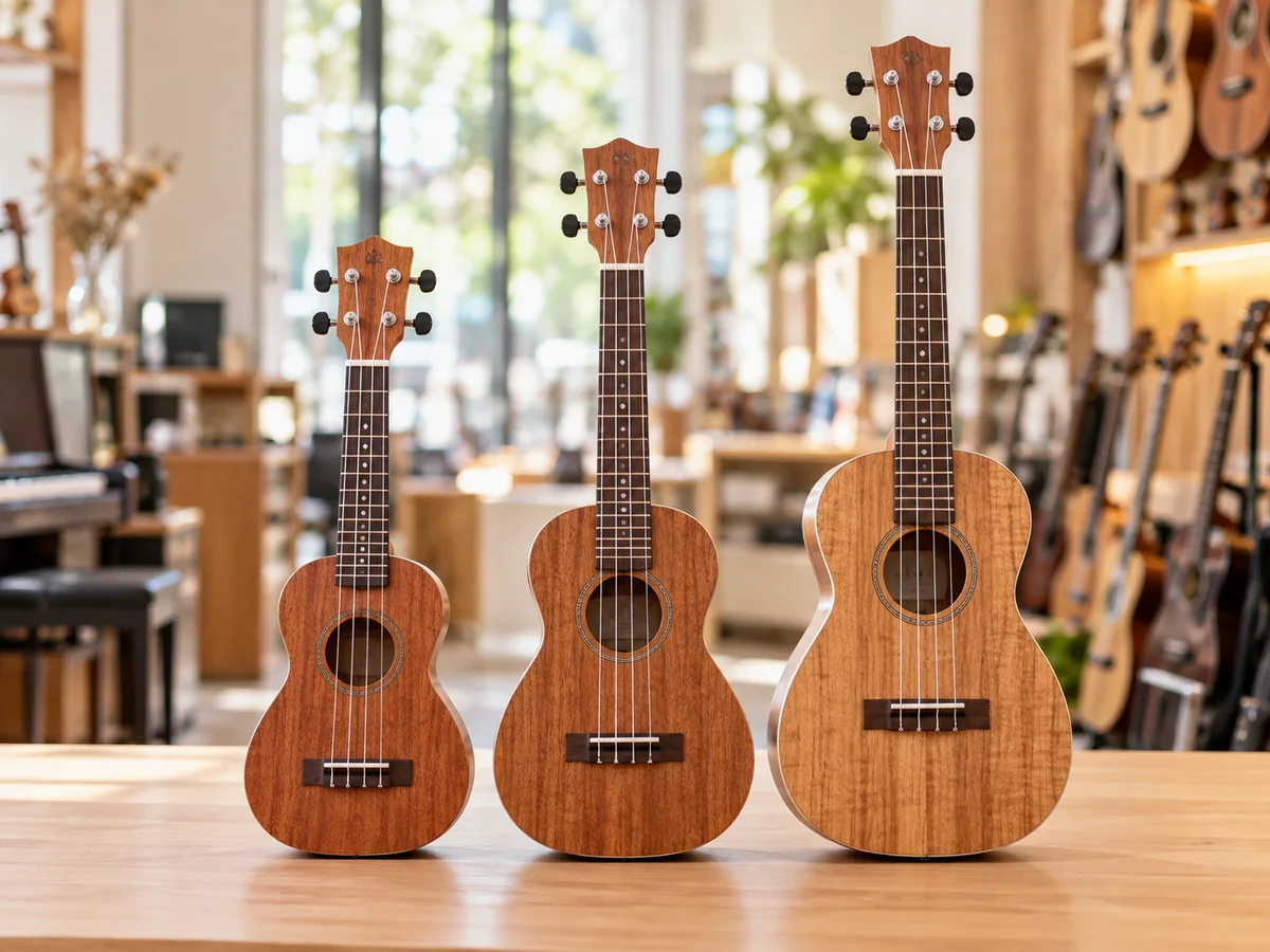 Ukulele soprano concert tenor